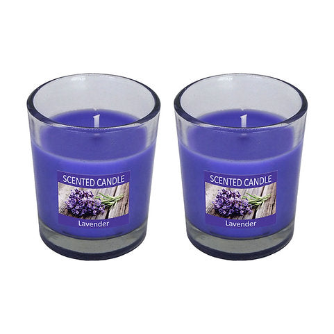 Scented Candle in Votive Glass, Set of 2