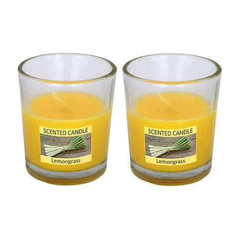 Scented Candle in Votive Glass, Set of 2