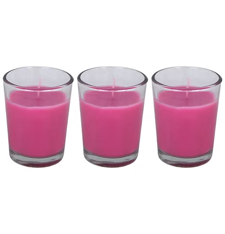 Scented Candle in Votive Glass, Set of 6
