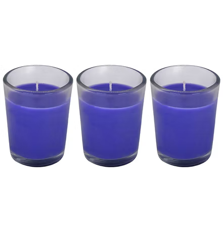 Scented Candle in Votive Glass, Set of 6
