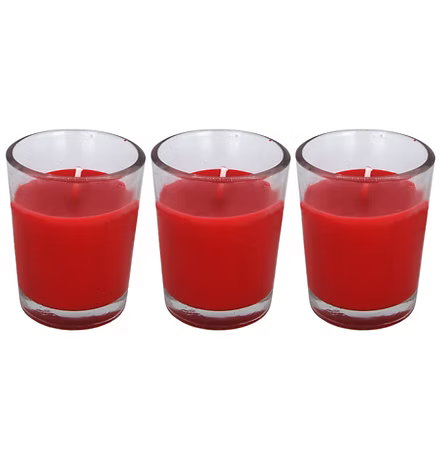 Scented Candle in Votive Glass, Set of 6